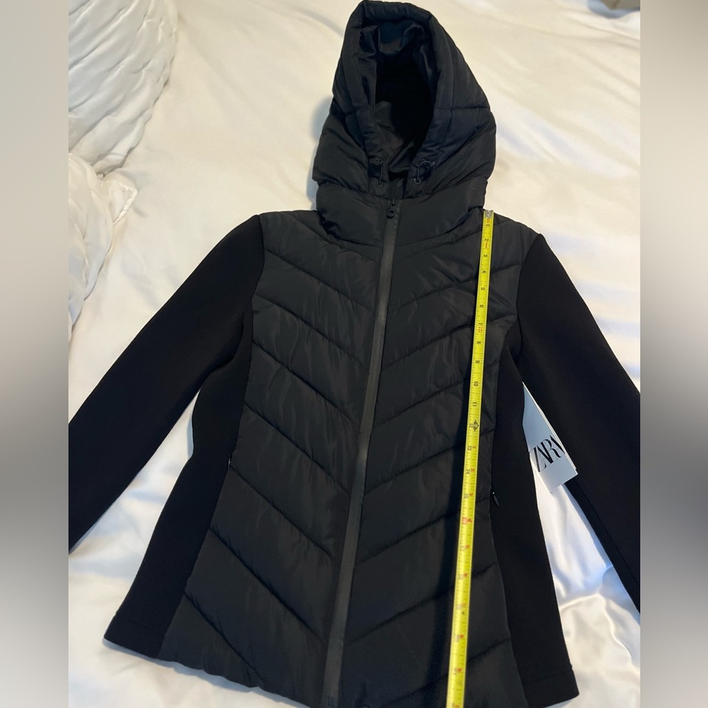 Zara Women's Stylish Black Puffer Jacket BNWT - Picture 5 of 6